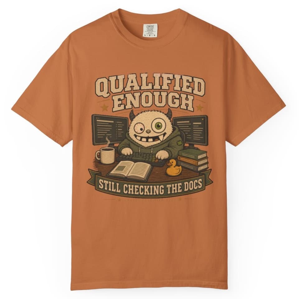 Qualified Enough Docs t-shirt in Pepper, photo 11