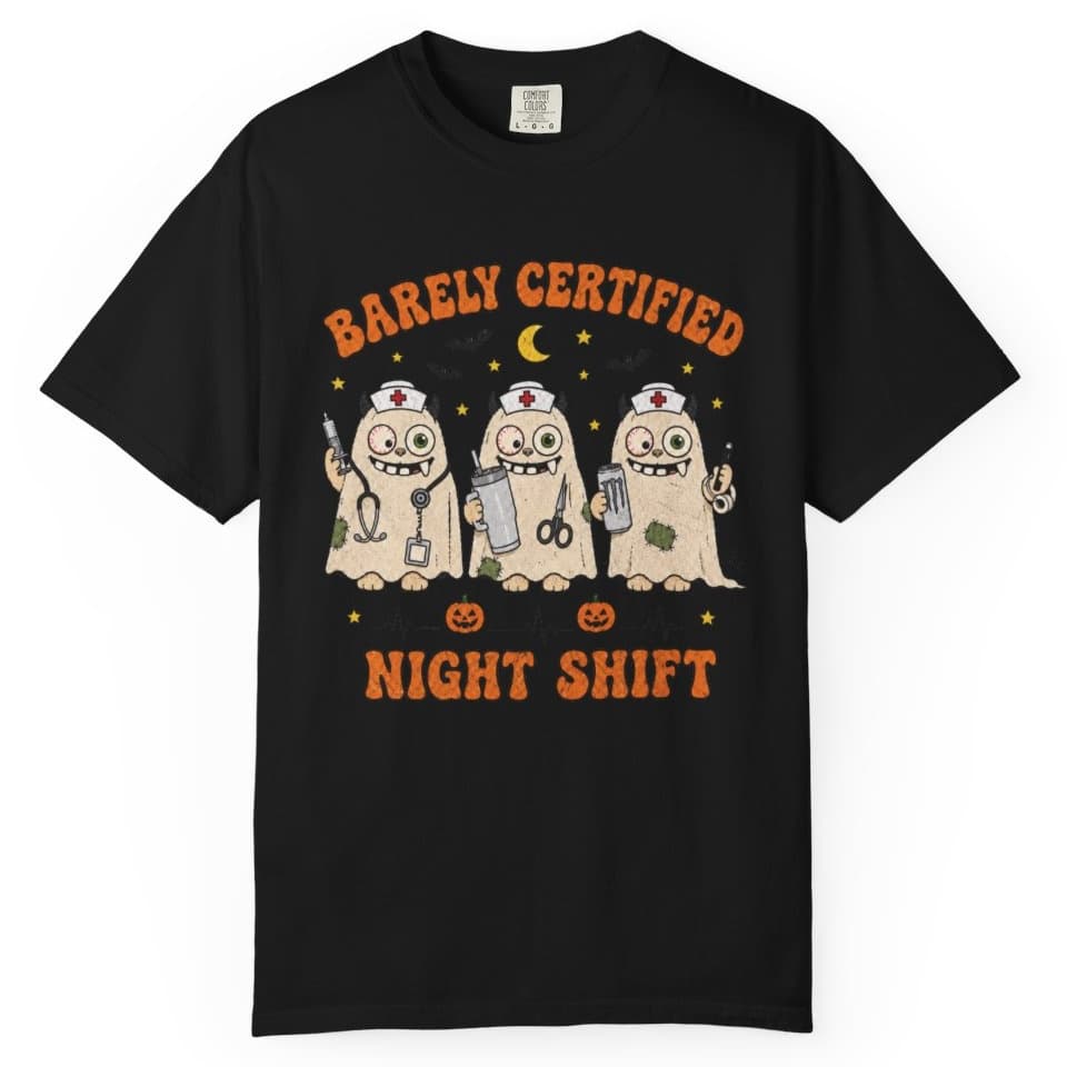 Spooky Night Shift t-shirt in Midnight, photo 2