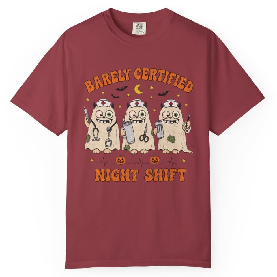 Spooky Night Shift t-shirt in Midnight, photo 6