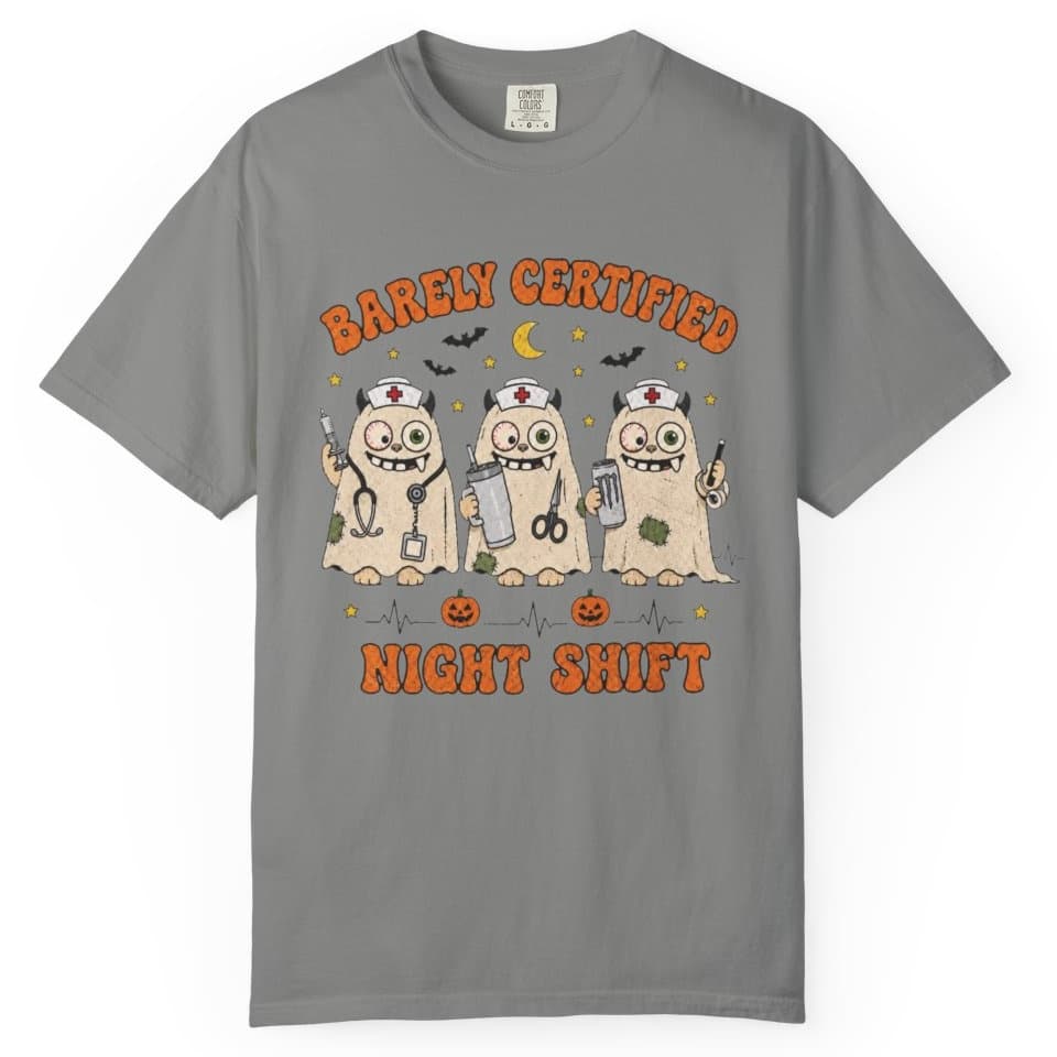 Spooky Night Shift t-shirt in Midnight, photo 8