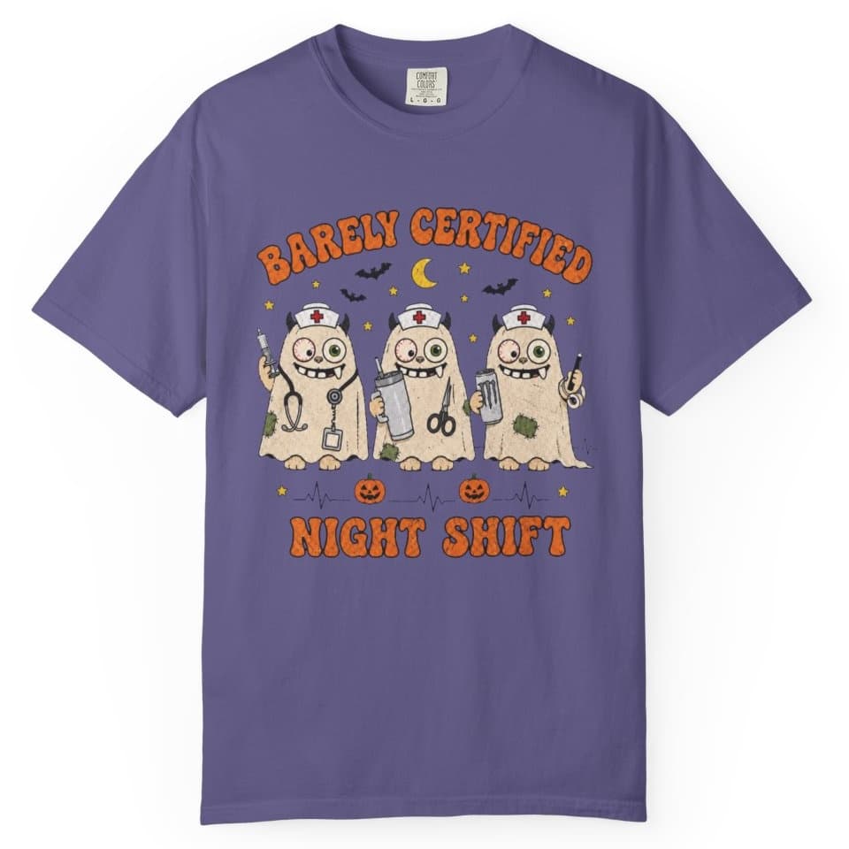 Spooky Night Shift t-shirt in Midnight, photo 7