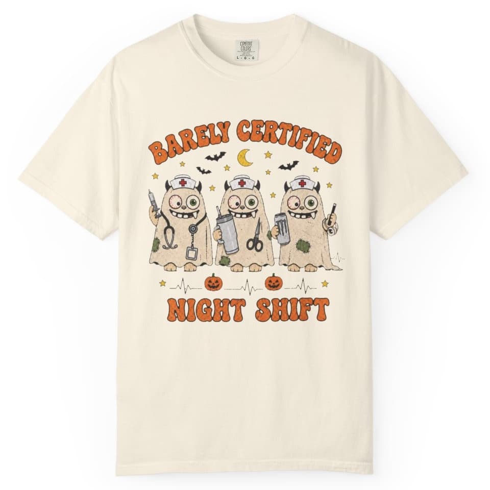 Spooky Night Shift t-shirt in Midnight, photo 10