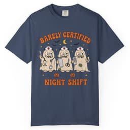 Spooky Night Shift t-shirt in Midnight, thumbnail 1