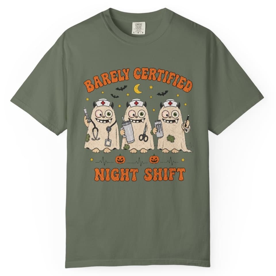 Spooky Night Shift t-shirt in Midnight, photo 5