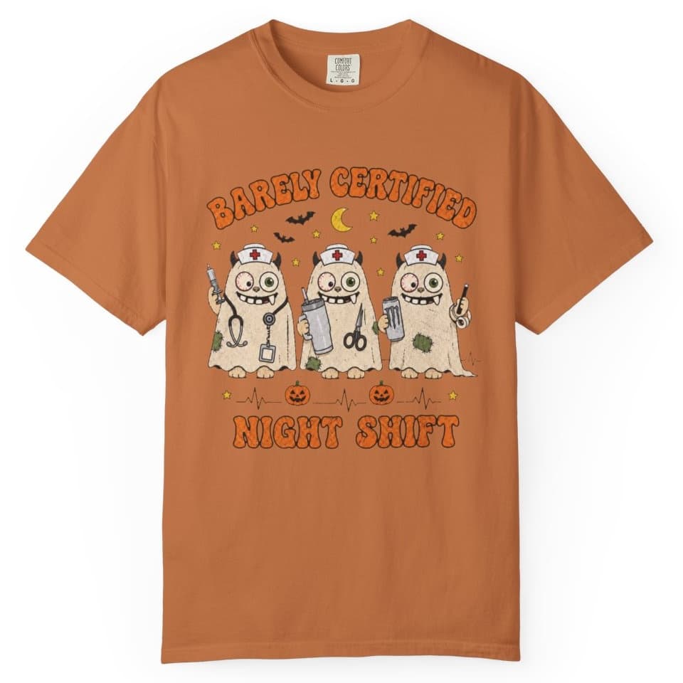 Spooky Night Shift t-shirt in Midnight, photo 11