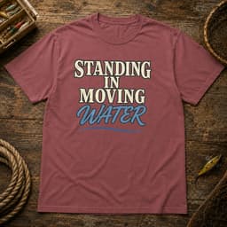 Standing in Moving Water t-shirt in Pepper, thumbnail 7
