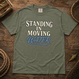 Standing in Moving Water t-shirt in Pepper, thumbnail 4