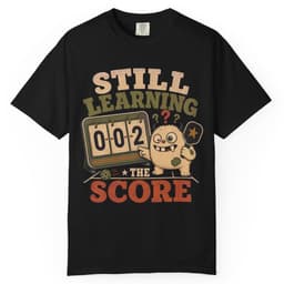 Still Learning The Score t-shirt in Black, thumbnail 1