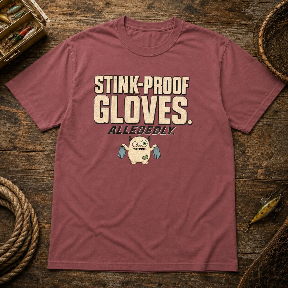 Stink-Proof Gloves. Allegedly. t-shirt in Black, photo 8