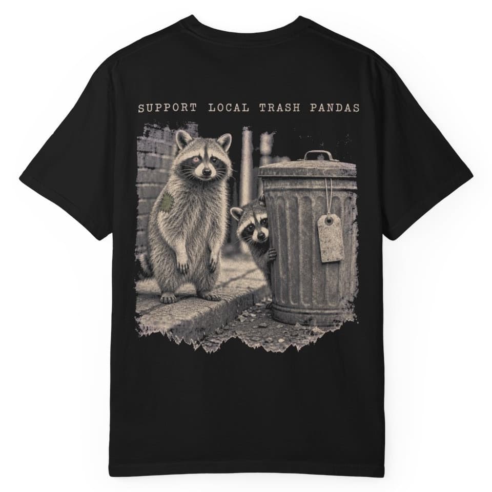 Trash Panda Union t-shirt in Black, photo 1