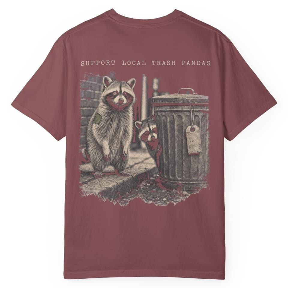 Trash Panda Union t-shirt in Black, photo 17