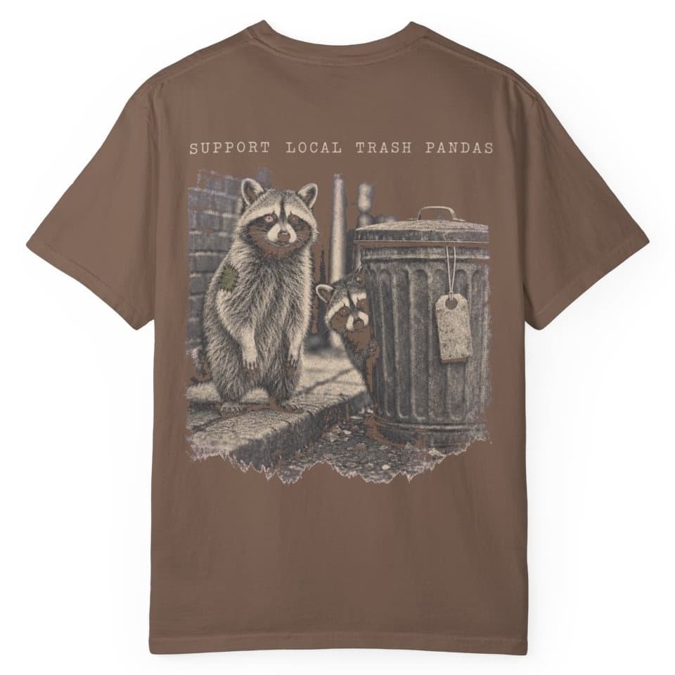 Trash Panda Union t-shirt in Black, photo 5