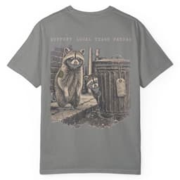 Trash Panda Union t-shirt in Black, thumbnail 13