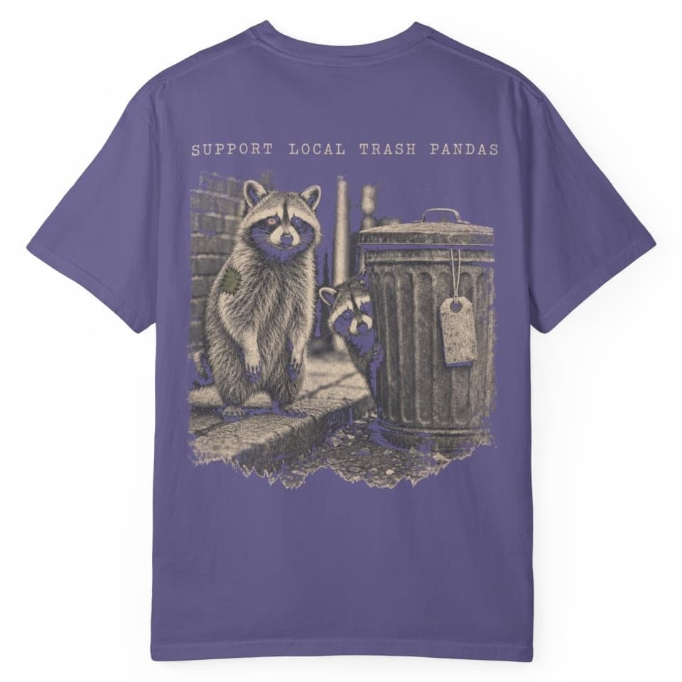 Trash Panda Union t-shirt in Black, photo 11