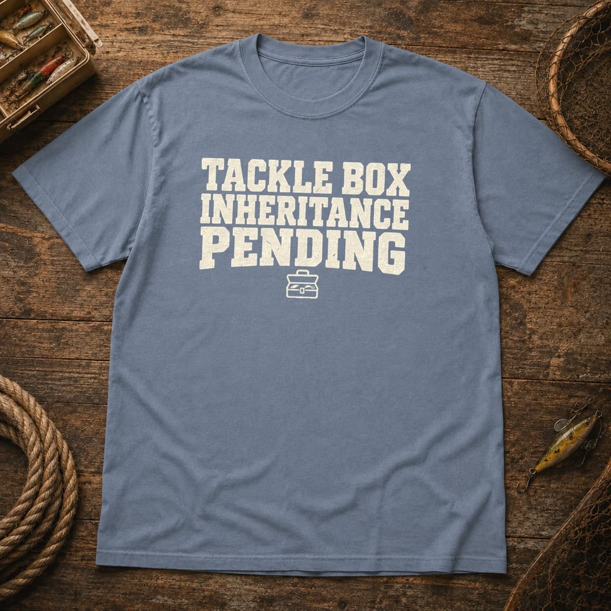 Tackle Box Inheritance Pending t-shirt in Black, photo 8
