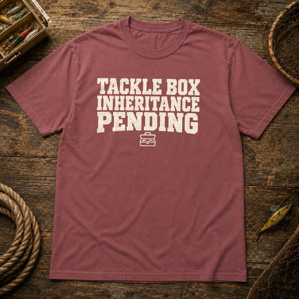 Tackle Box Inheritance Pending t-shirt in Black, photo 9