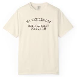 Taxidermist Loyalty Program Hunting Shirt t-shirt in Ivory, thumbnail 1