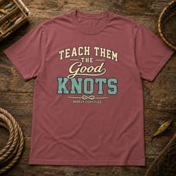 Teach Them the Good Knots t-shirt in Black, thumbnail 7