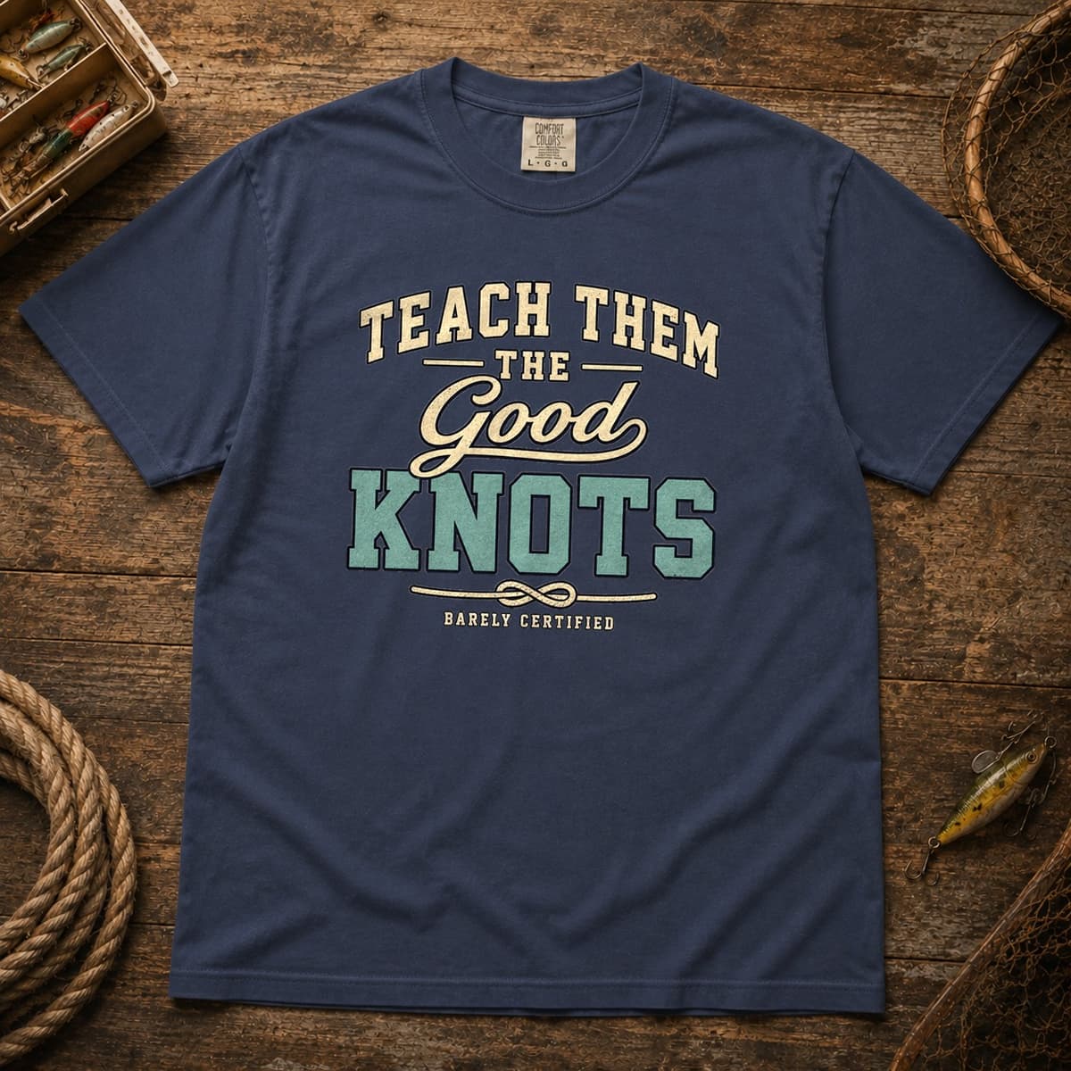 Teach Them the Good Knots t-shirt in Black, photo 2