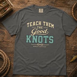 Teach Them the Good Knots t-shirt in Black, thumbnail 4