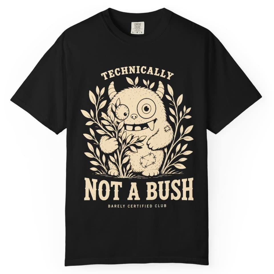 Technically Not a Bush Hunting Shirt t-shirt in Moss, photo 2