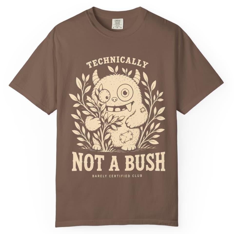 Technically Not a Bush Hunting Shirt t-shirt in Moss, photo 4