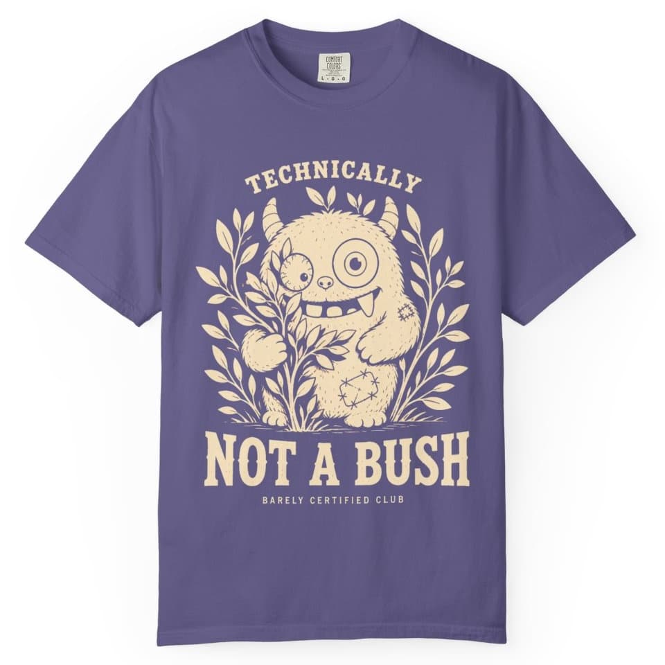 Technically Not a Bush Hunting Shirt t-shirt in Moss, photo 6