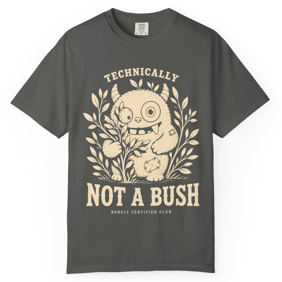 Technically Not a Bush Hunting Shirt t-shirt in Moss, photo 5