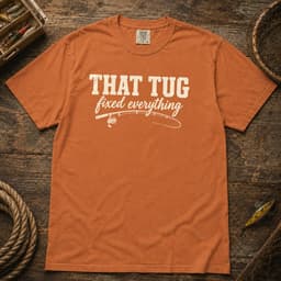 That Tug Fixed Everything t-shirt in Espresso, thumbnail 5