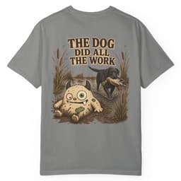The Dog Did All The Work t-shirt in Blue Jean, thumbnail 15