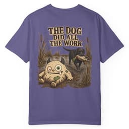 The Dog Did All The Work t-shirt in Blue Jean, thumbnail 13