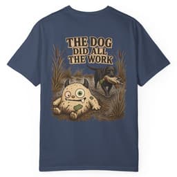 The Dog Did All The Work t-shirt in Blue Jean, thumbnail 3