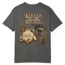 The Dog Did All The Work t-shirt in Blue Jean, thumbnail 9