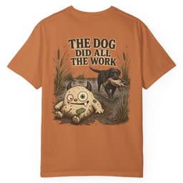 The Dog Did All The Work t-shirt in Blue Jean, thumbnail 19