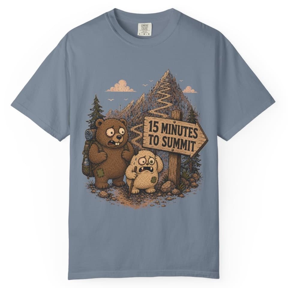 Summit in Fifteen t-shirt in Granite, photo 8