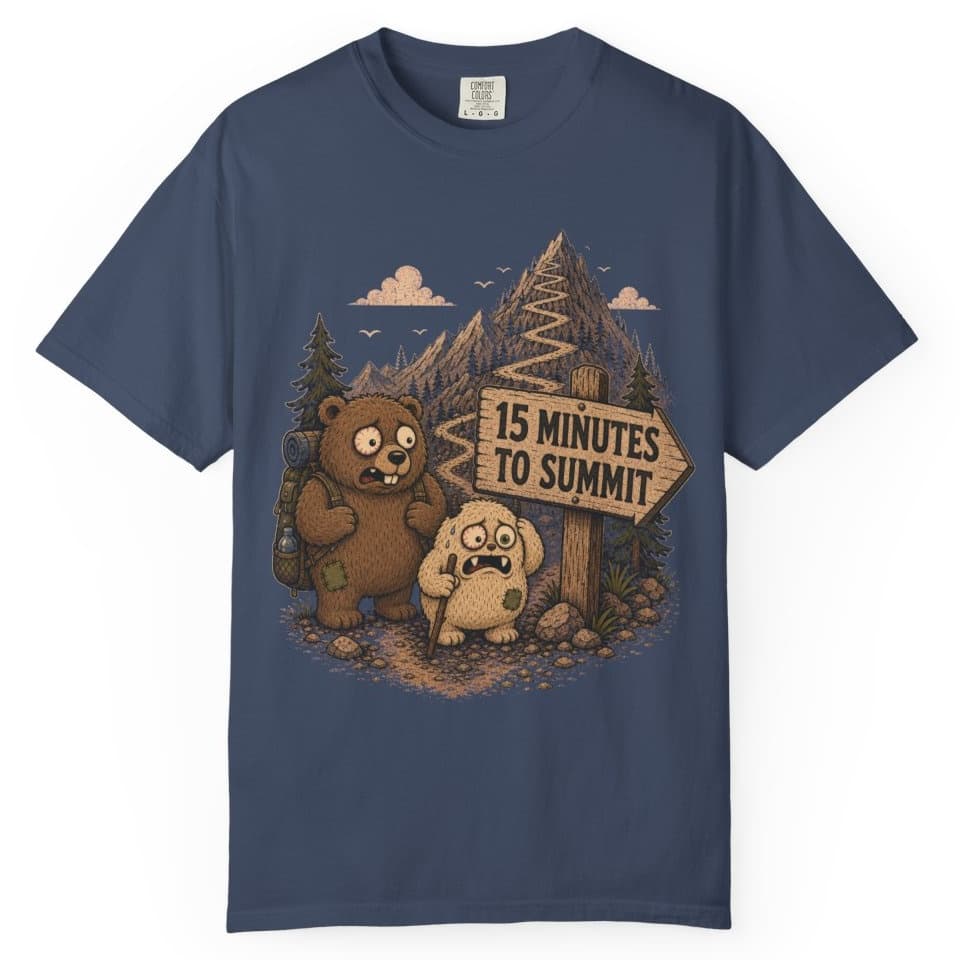 Summit in Fifteen t-shirt in Granite, photo 3