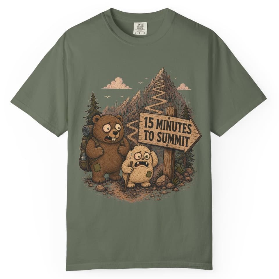 Summit in Fifteen t-shirt in Granite, photo 6
