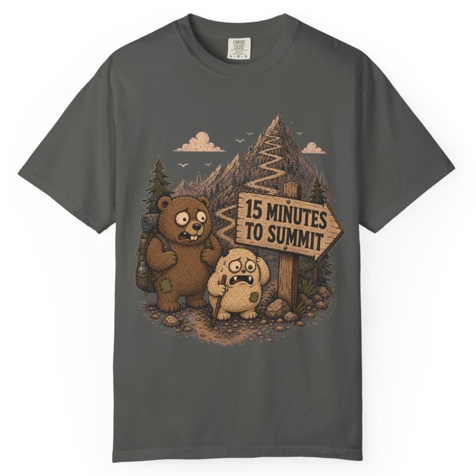 Summit in Fifteen t-shirt in Granite, photo 5