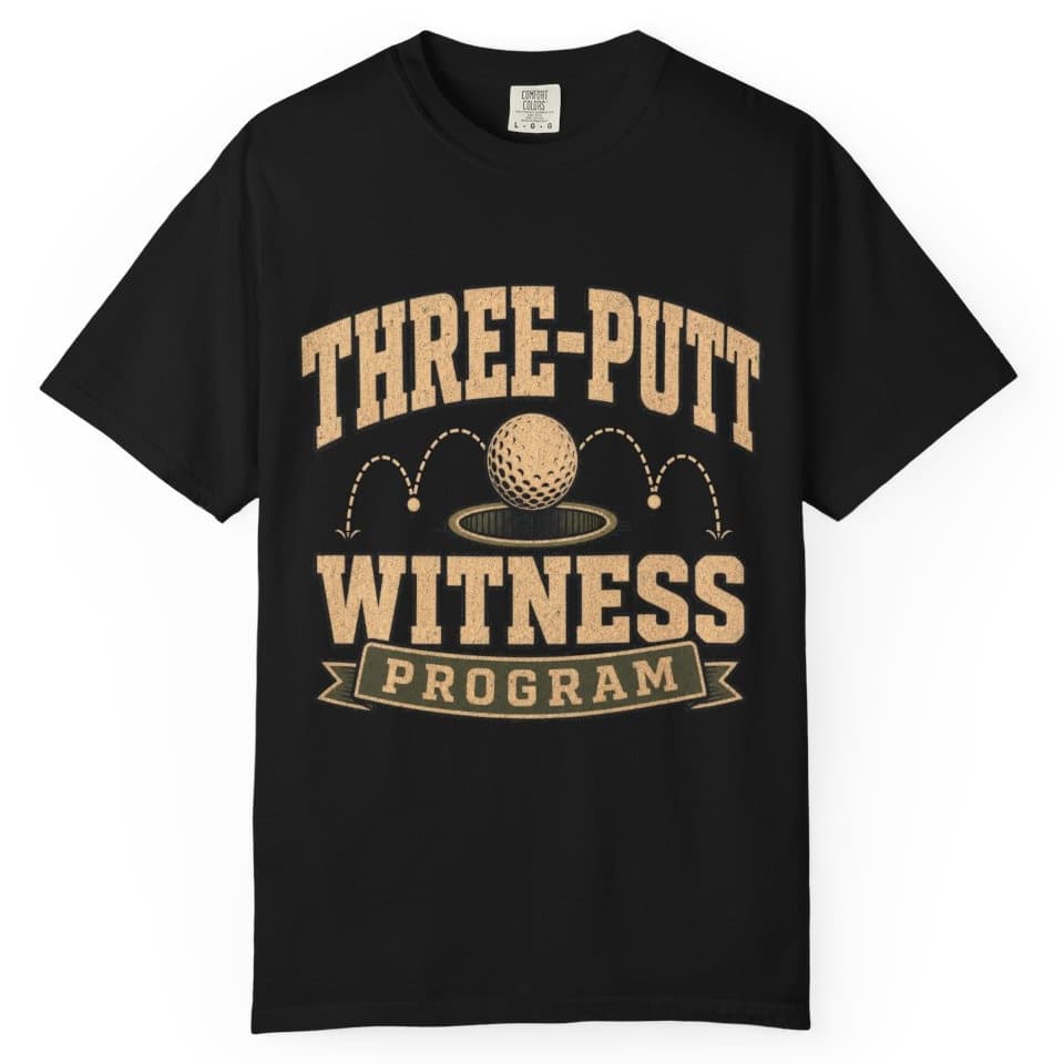 Three Putt Witness Program t-shirt in Granite, photo 2