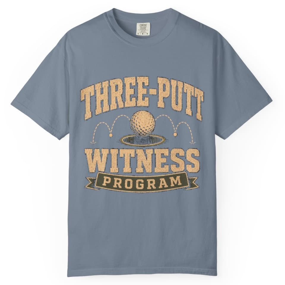 Three Putt Witness Program t-shirt in Granite, photo 7