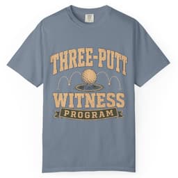Three Putt Witness Program t-shirt in Granite, thumbnail 7