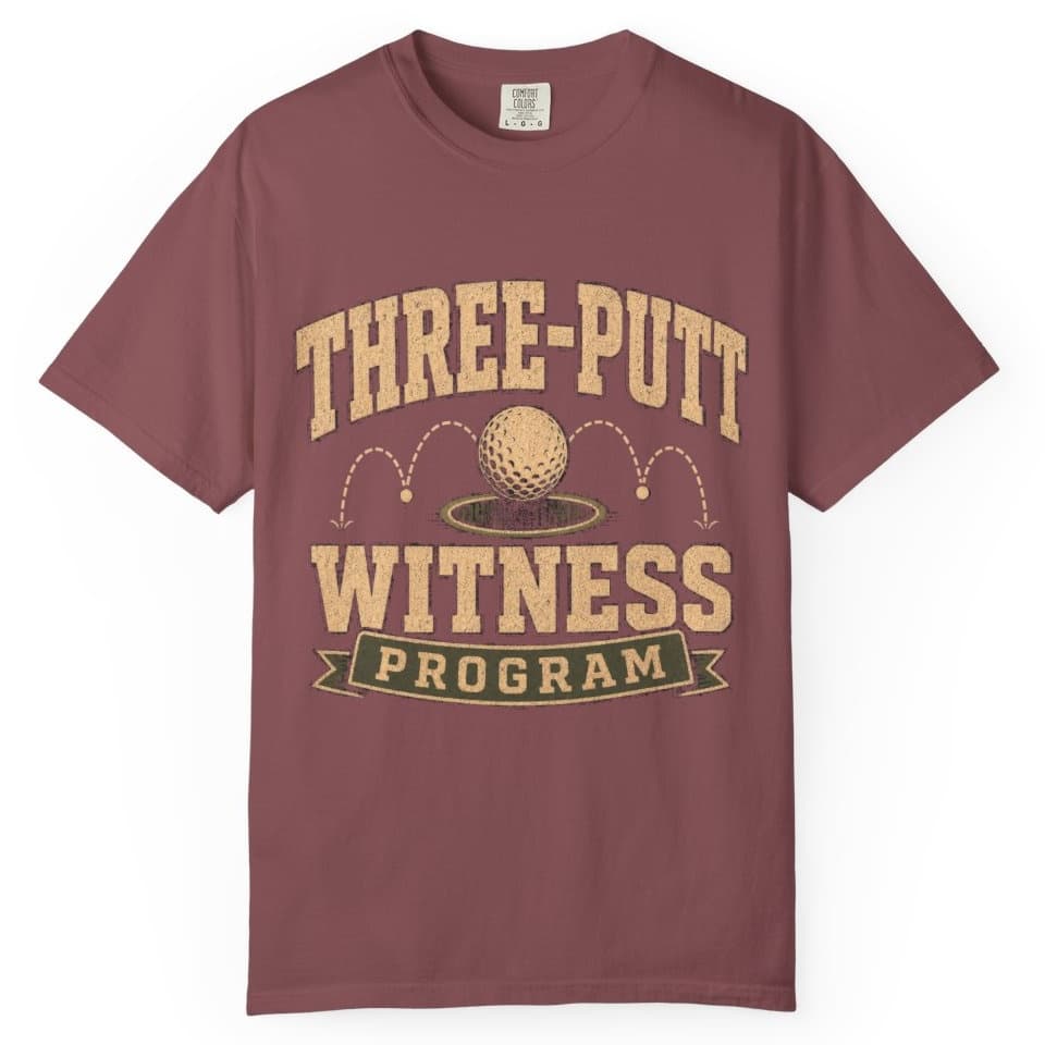Three Putt Witness Program t-shirt in Granite, photo 8