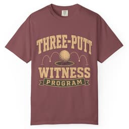 Three Putt Witness Program t-shirt in Granite, thumbnail 8