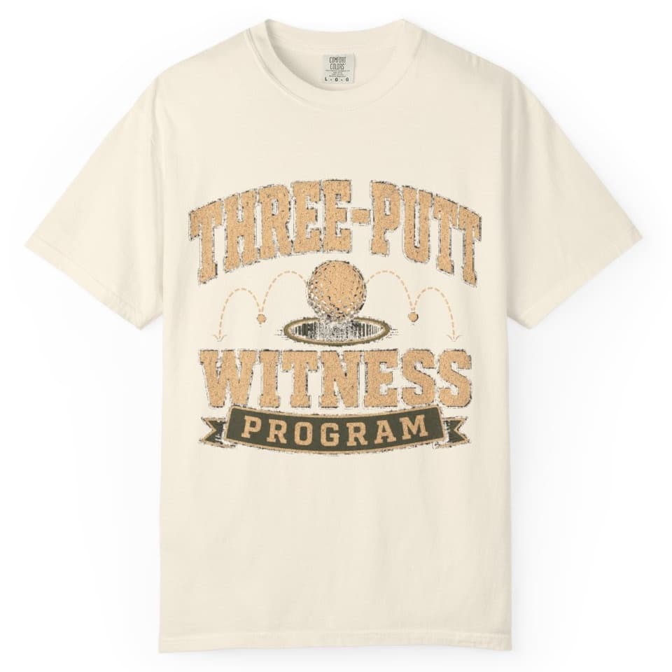 Three Putt Witness Program t-shirt in Granite, photo 9
