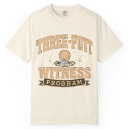 Three Putt Witness Program t-shirt in Granite, thumbnail 9