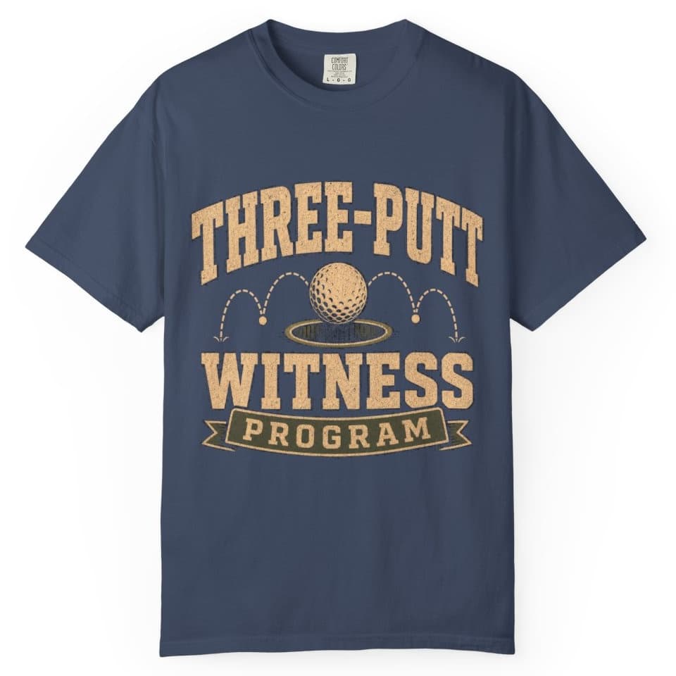 Three Putt Witness Program t-shirt in Granite, photo 3