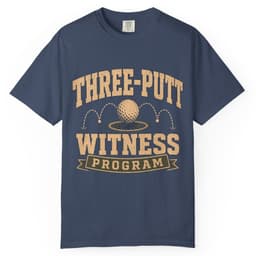 Three Putt Witness Program t-shirt in Granite, thumbnail 3