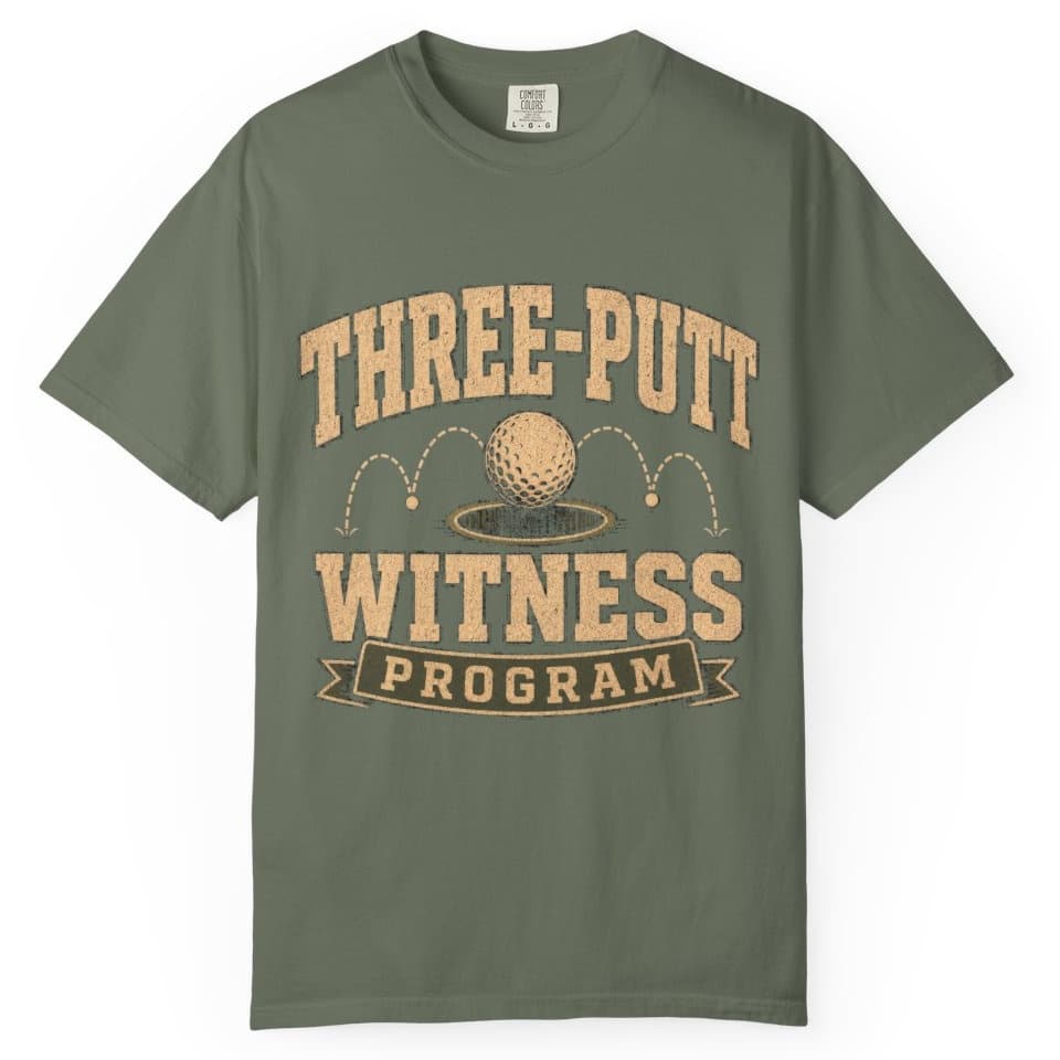 Three Putt Witness Program t-shirt in Granite, photo 5