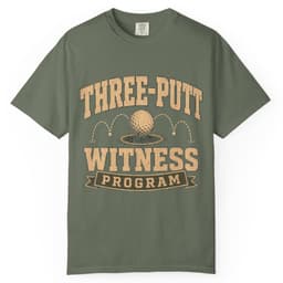 Three Putt Witness Program t-shirt in Granite, thumbnail 5