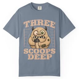 Three Scoops Deep t-shirt in Black, thumbnail 8